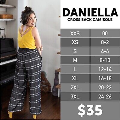 Daniella Size Chart